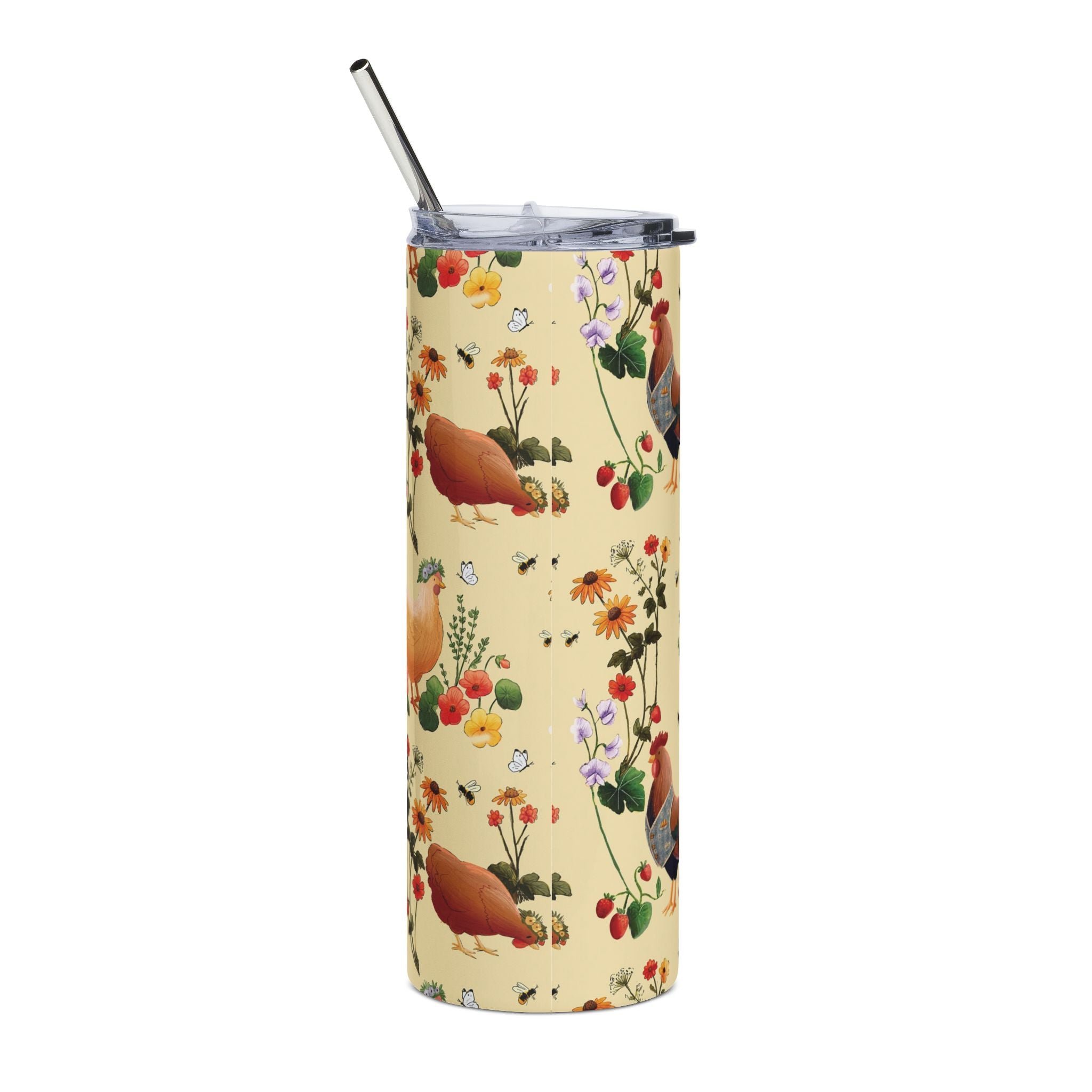 The Gilded Hen | 20oz Stainless Steel Tumbler | Gardhen Party