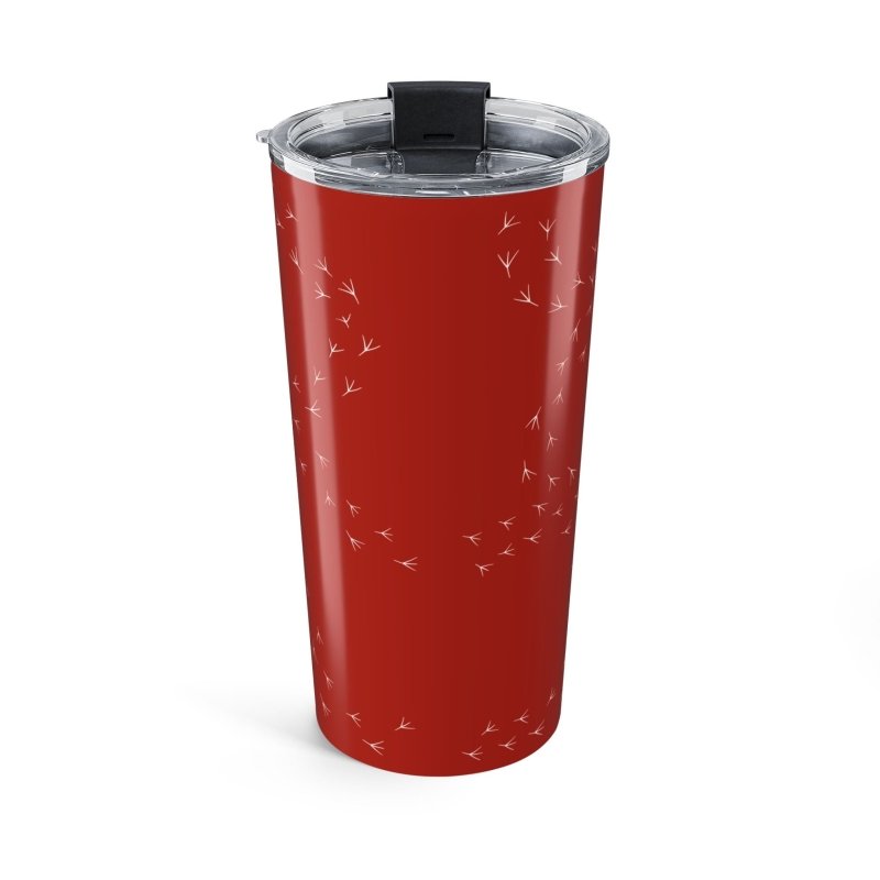 RentACoop® | White Hen and Chicks Tumbler | Chicken Silhouette 20oz