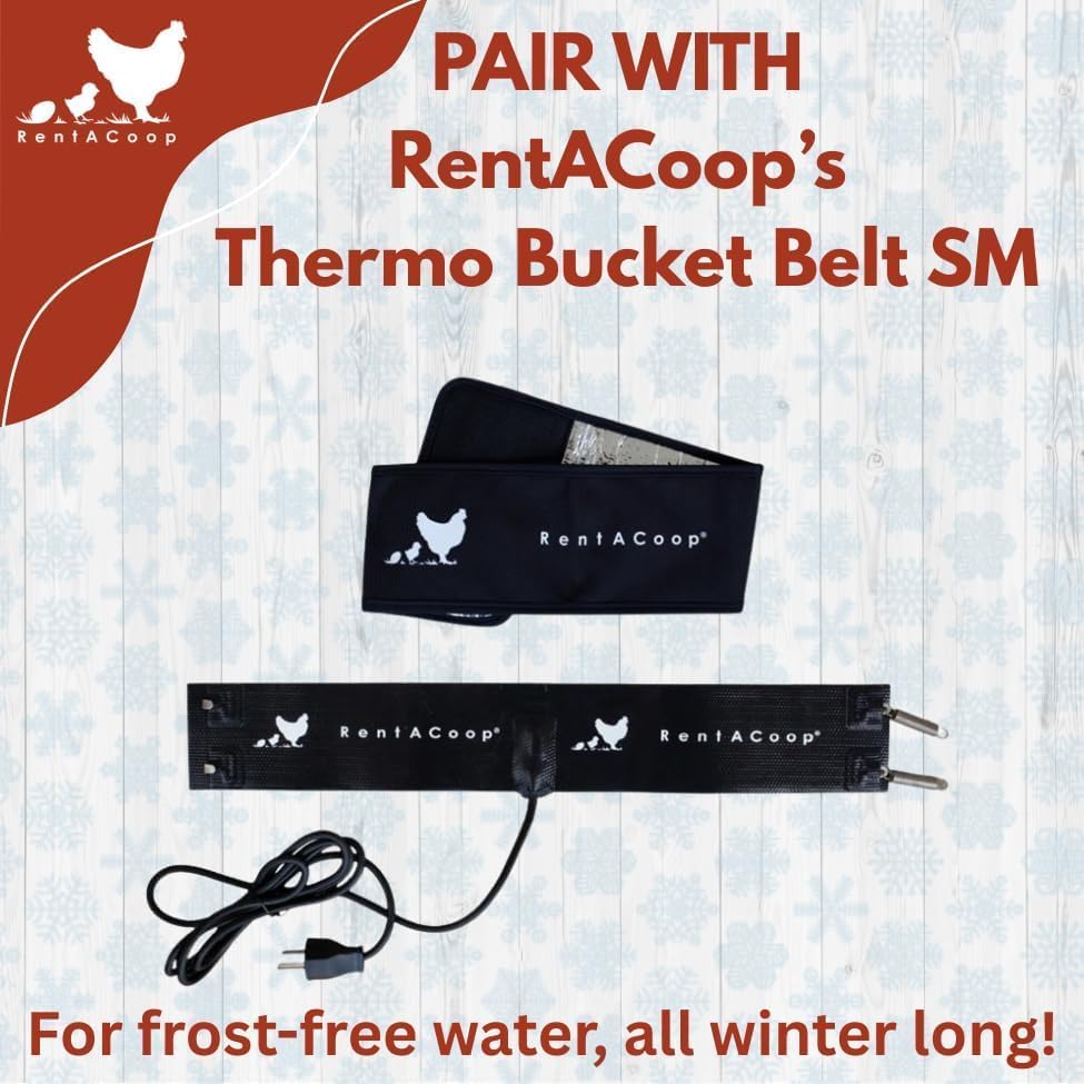 2 Gallon Chicken Waterer with Auto-Fill Cups, Horizontal Nipples, Anti-Roost Cone and Mounting Kit