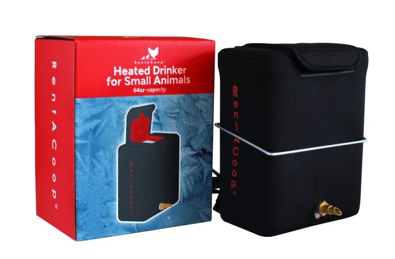 RAC Paws 64oz(2L) BPA-Free Heated Small Animal Drinker with Brass Nozzle with 6ft Power Cord for Pets, Bunnies, Ferrets, Hamsters, Guinea Pigs, Rabbits, Chinchillas, Mice, Rats, and Small Animals (2024 Version)
