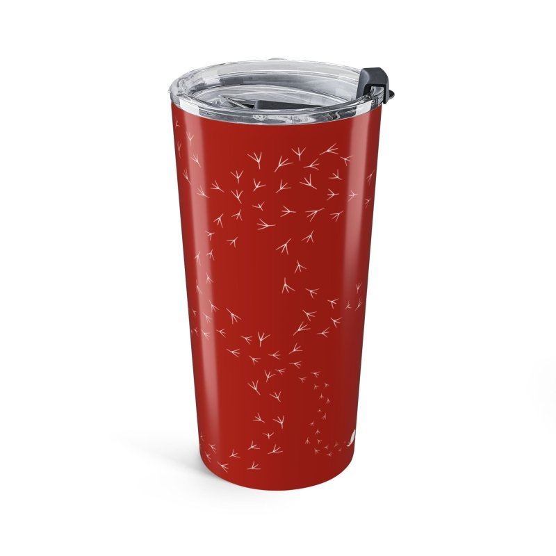 RentACoop® | White Hen and Chicks Tumbler | Chicken Silhouette 20oz