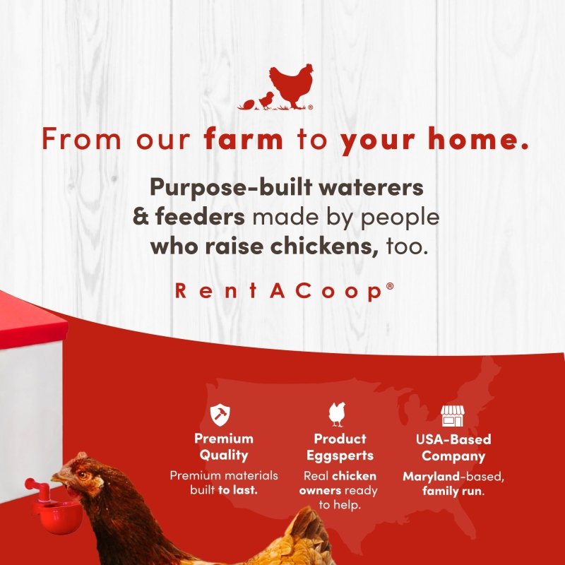 RentACoop 64oz Automatic Refill Chick Cup Drinker