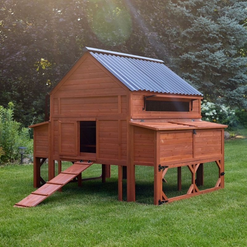 Chicken Coop for 15 Chickens – Brahma Chicken Coop with Run Extension Options
