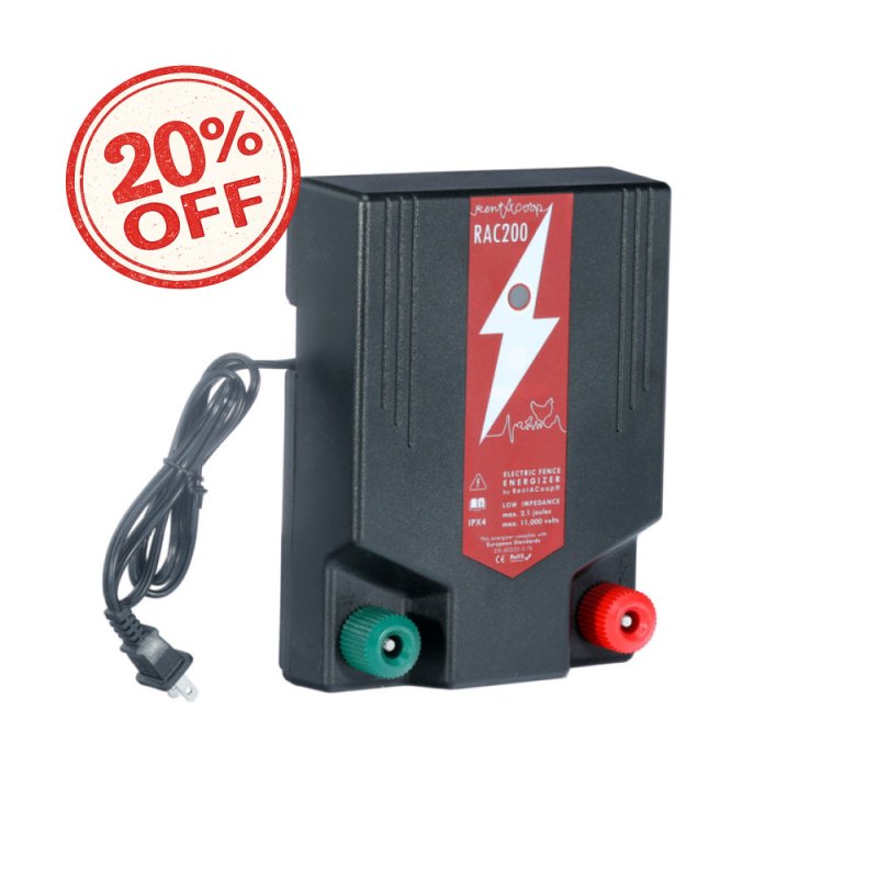 RentACoop 2 Joule Electric Fence Energizer
