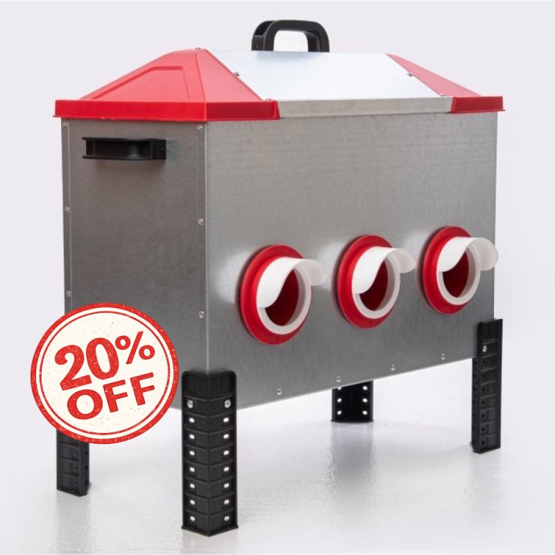 RentACoop Flock Feeder 65 6-Port Feeder