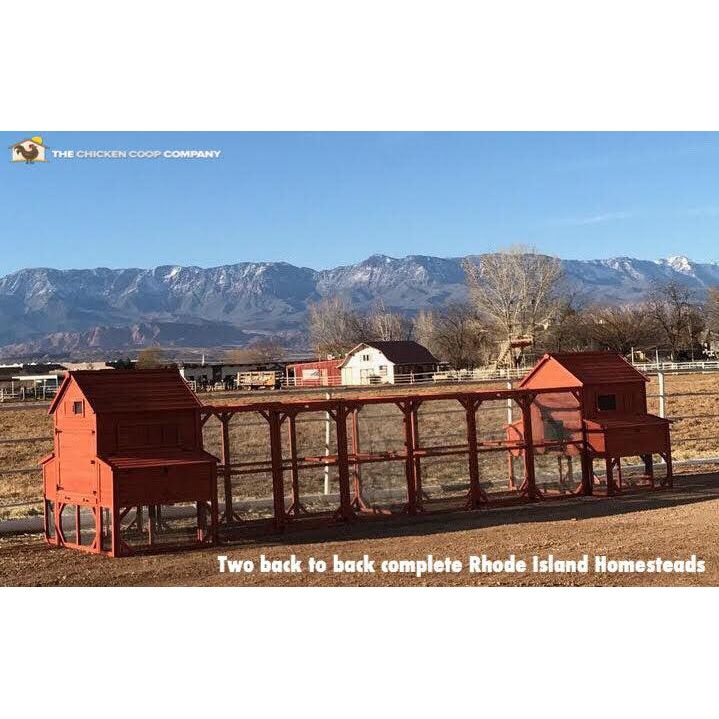 Chicken Coop for 10 Chickens – Rhode Island Homestead Coop with Run Extension Options