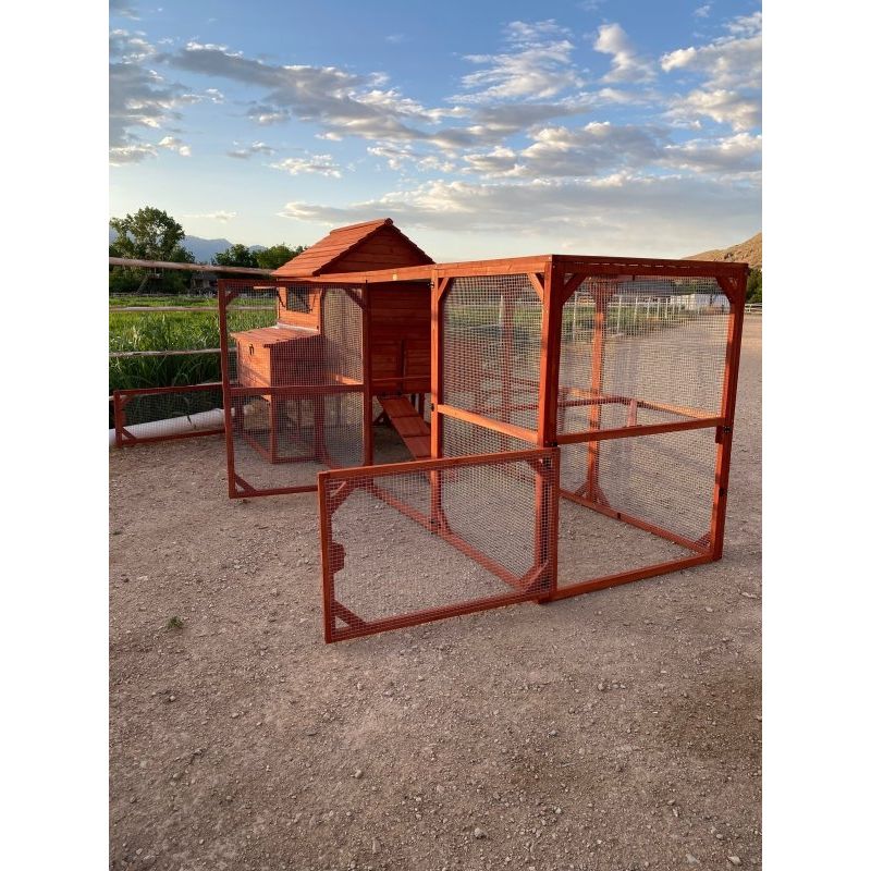 Chicken Coop for 10 Chickens – Rhode Island Homestead Coop with Run Extension Options
