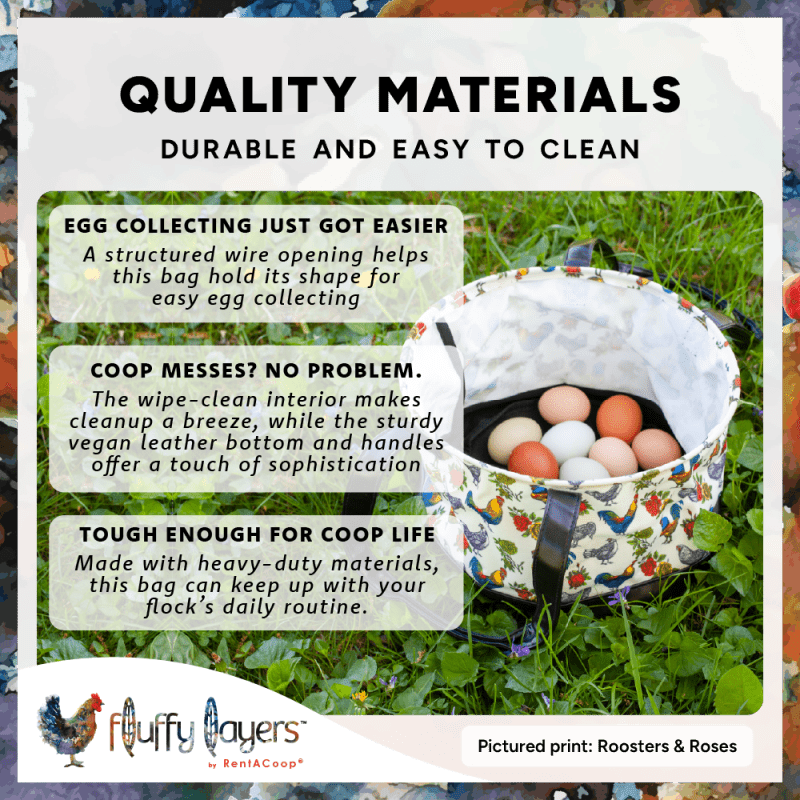 RentACoop Egg Trays and Vintage Flock Egg Bag Bundle
