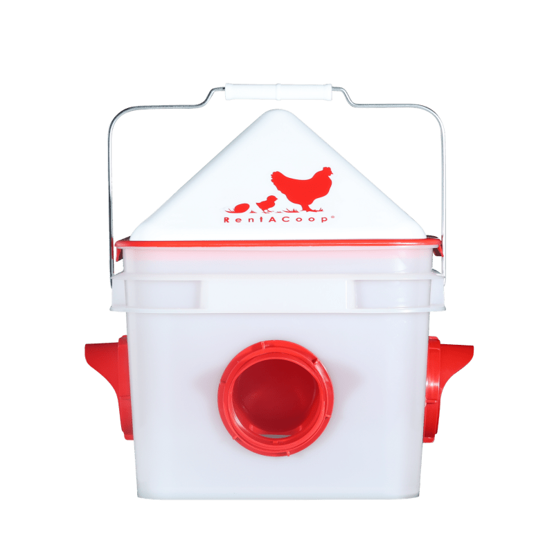 RentACoop® Chick2Chicken 10LB 4-Port Bucket Feeder