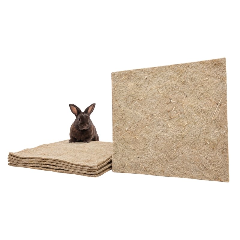 RAC Paws Hemp Cage Liner, Guinea Pig Rabbit Hamster Mat, Precut 20” x 20”