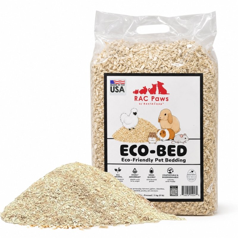 RAC Paws Premium Hemp Bedding for Rabbits, Guinea Pigs & Hamsters 6.6 lb