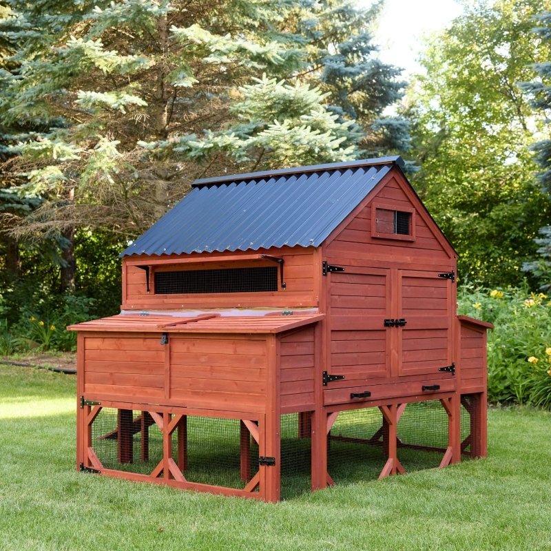 Chicken Coop for 15 Chickens – Brahma Chicken Coop with Run Extension Options