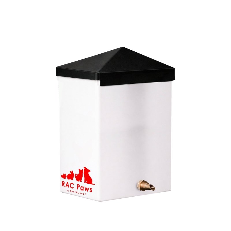 RAC Paws 64oz(2L) Small Animal Drinker with Sliding Lid and No-Drip Brass Nozzle
