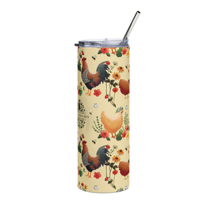 The Gilded Hen | 20oz Stainless Steel Tumbler | Gardhen Party