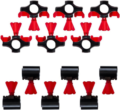 RentACoop Secure Non-Adhesive PVC (S.N.A.P) Watering System S.N.A.P Clips and Hubs Pack of 6 for Chickens, Quail, and Poultry