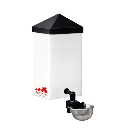 RAC Paws No-Drip 32oz Chicken and Small Animal Drinking Bottle with Auto-Fill Metal Cup
