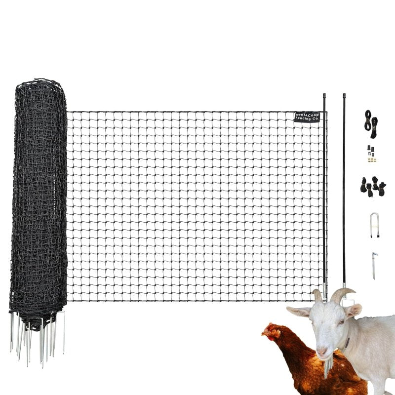 RentACoop Black Non-Electric Boundary Fence