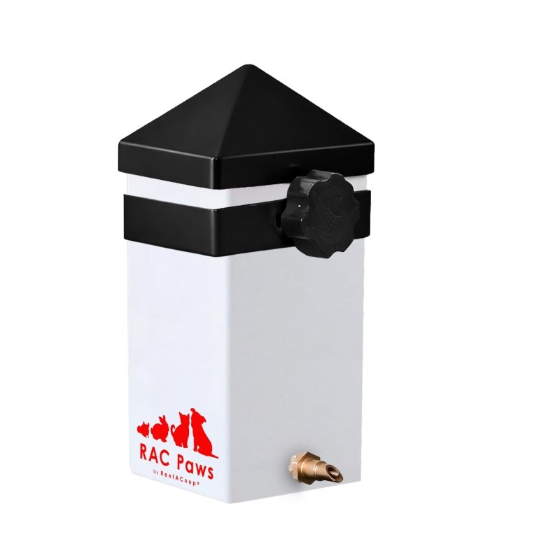 RAC Paws by RentACoop 32oz(1L) Small Animal Drinker with No-Drip Brass Nozzle