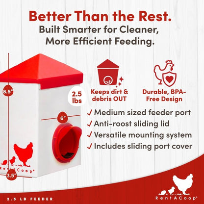 2.5lb Chick2Chicken BPA-Free Chicken Feeder