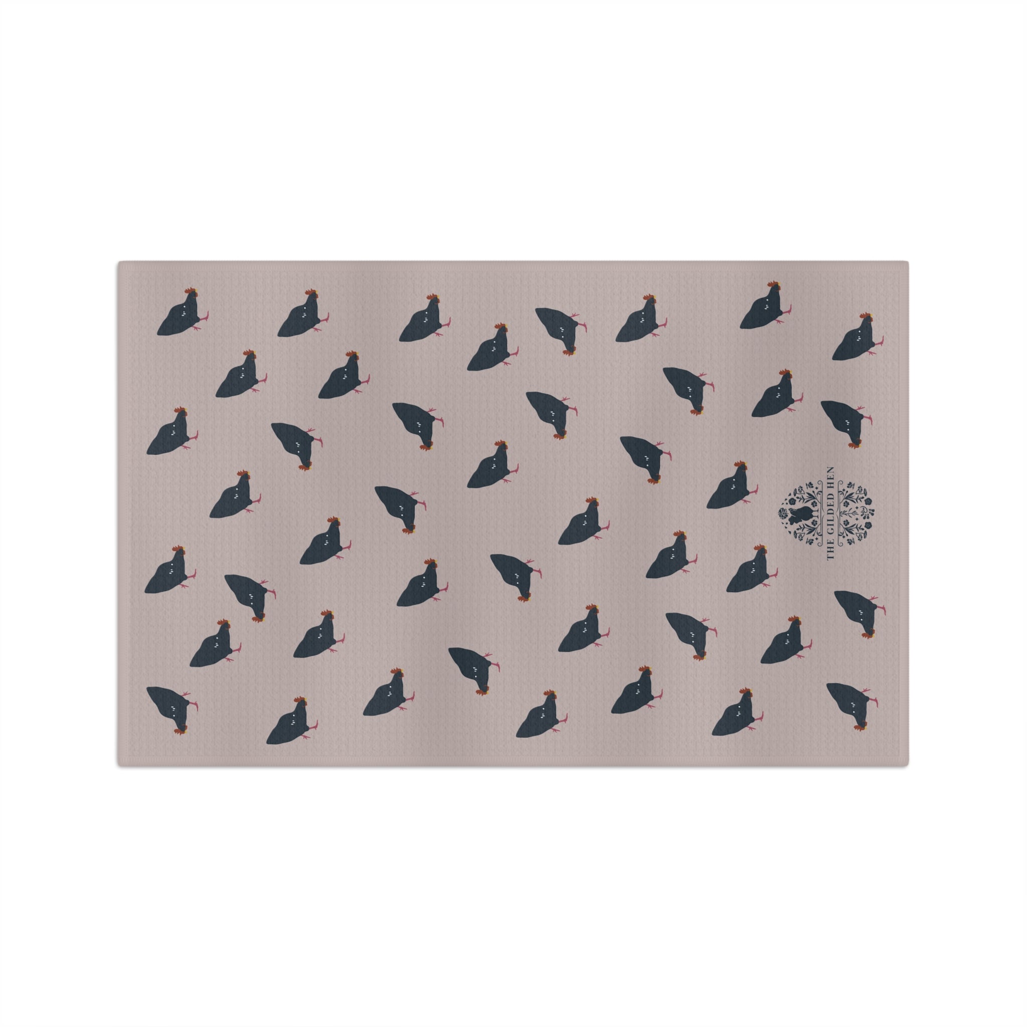 The Gilded Hen | Microfiber Tea Towel | Guinea Fowl