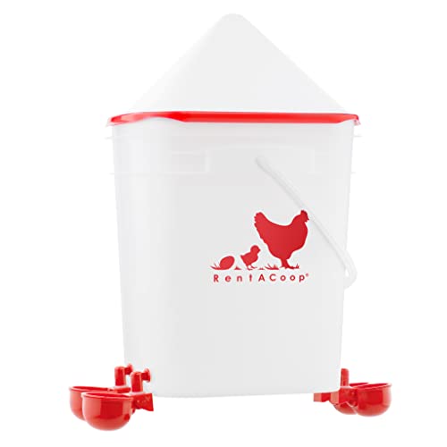 5 gallon auto-fill cup chicken waterer