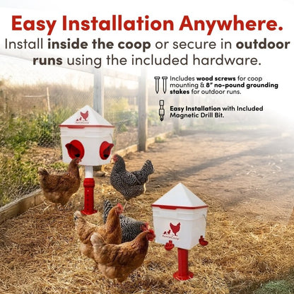 RentACoop Chick2Chicken 10lb Feeder &amp; 2 Gal Waterer Set