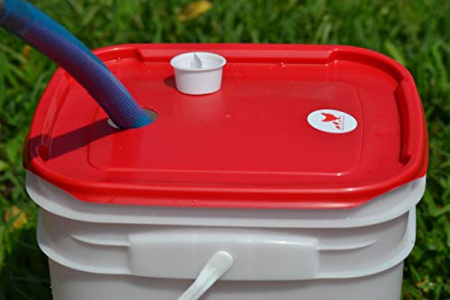 RentACoop 5 Gallon 4 Autofill Water Cup Chicken Waterer 2025 Version - Center Placement