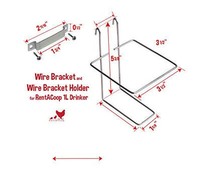 Wire Bracket for RentACoop 32oz Chicken and Small Animal Drinking Bottle