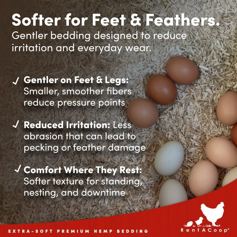 Premium Hemp Bedding (300 L) x 1 Pack - E.U. Grown for Chicken Coop, Nesting Boxes, Etc.