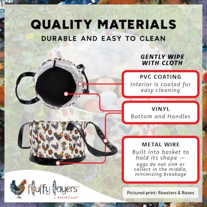 RentACoop Egg Trays and Floral Pop Egg Bag Bundle