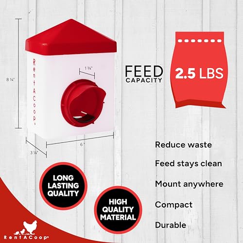 2.5 Pound Chick2Chicken Medium Port Feeder and 64 Ounce (2 Liter) Drinker Set
