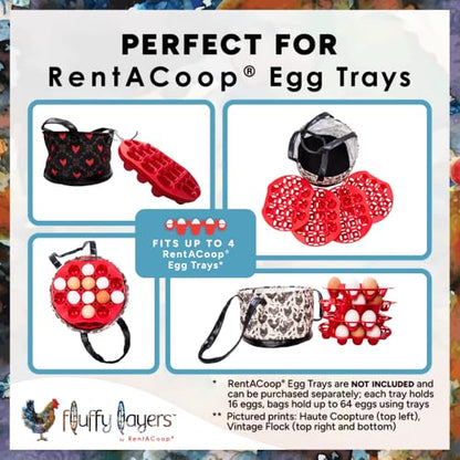 RentACoop Egg Trays and Floral Pop Egg Bag Bundle