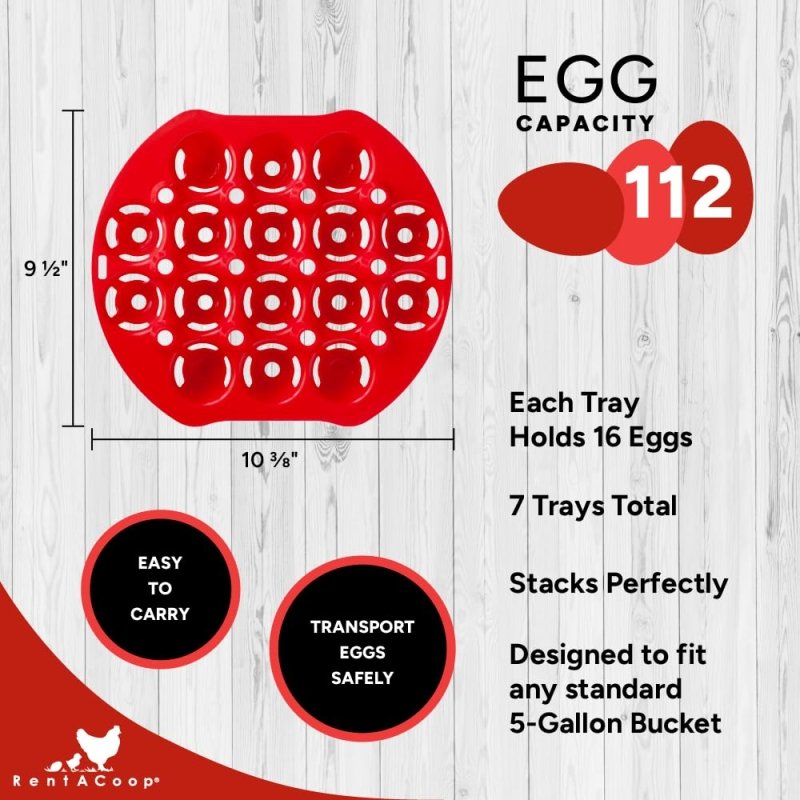 RentACoop Egg Trays and Vintage Flock Egg Bag Bundle