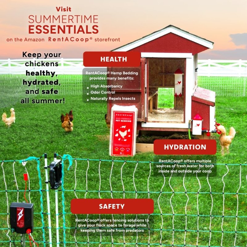 42" Electric Poultry Fencing - Suitable for Chickens, Ducks, Turkeys, and Other Poultry