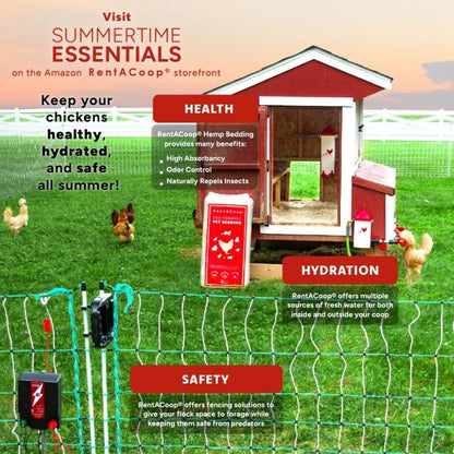 42" Electric Poultry Fencing - Suitable for Chickens, Ducks, Turkeys, and Other Poultry