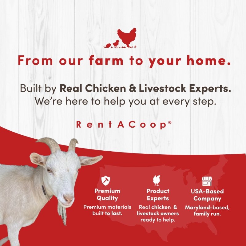 RentACoop Electric Anti-Predator Goat Fence - Suitable for Goats and Larger Animals - Energizer Not Included - 168" L x 42" H