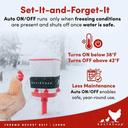 Thermo Bucket Belt and 5Gal Corner Waterer Bundle