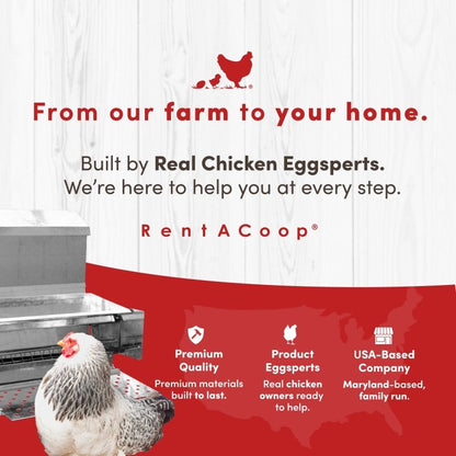 RentACoop 40 lb Automatic Treadle Chicken Feeder