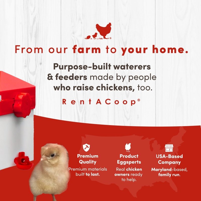 RentACoop 64oz (2L) Drinker Plus 2 Versatile Nipples
