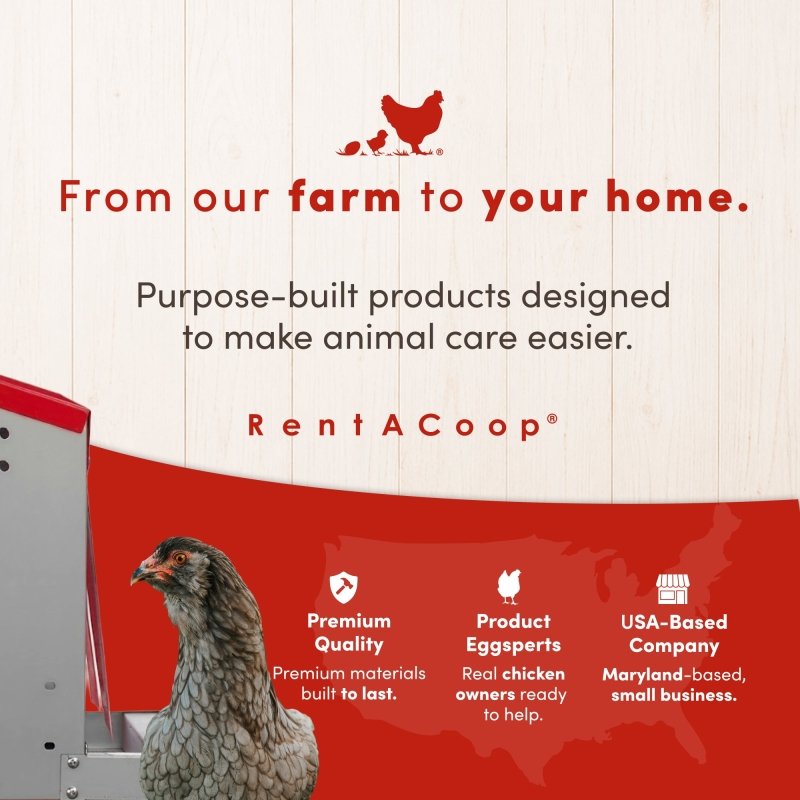 RentACoop Roll-Out Reversible Chicken Nesting Box Suite – 3 compartment