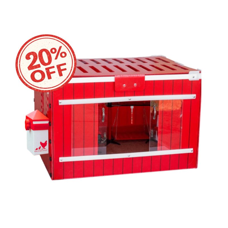 RentACoop Little Red Barn Chick Brooder Set