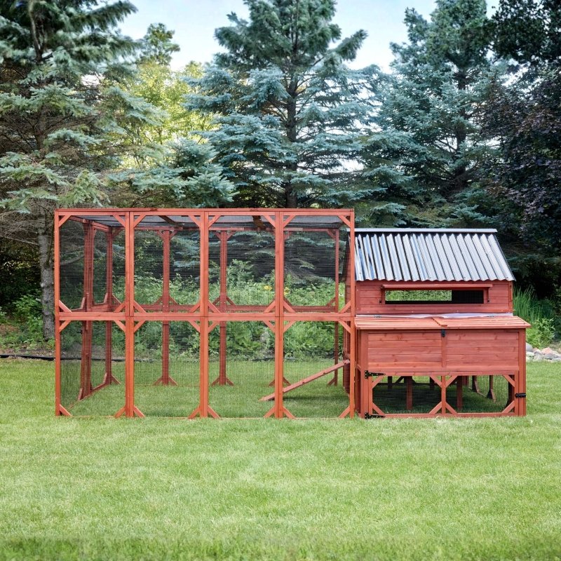 Chicken Coop for 15 Chickens – Brahma Chicken Coop with Run Extension Options