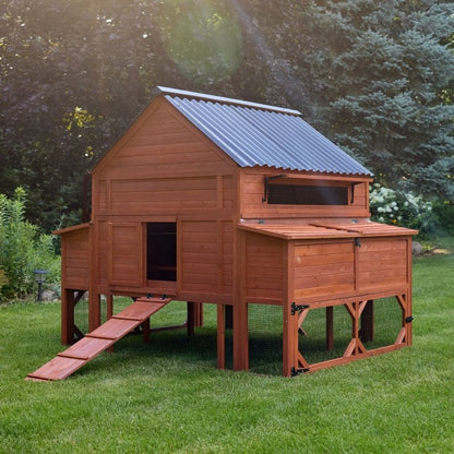 Chicken Coop for 15 Chickens – Brahma Chicken Coop with Run Extension Options