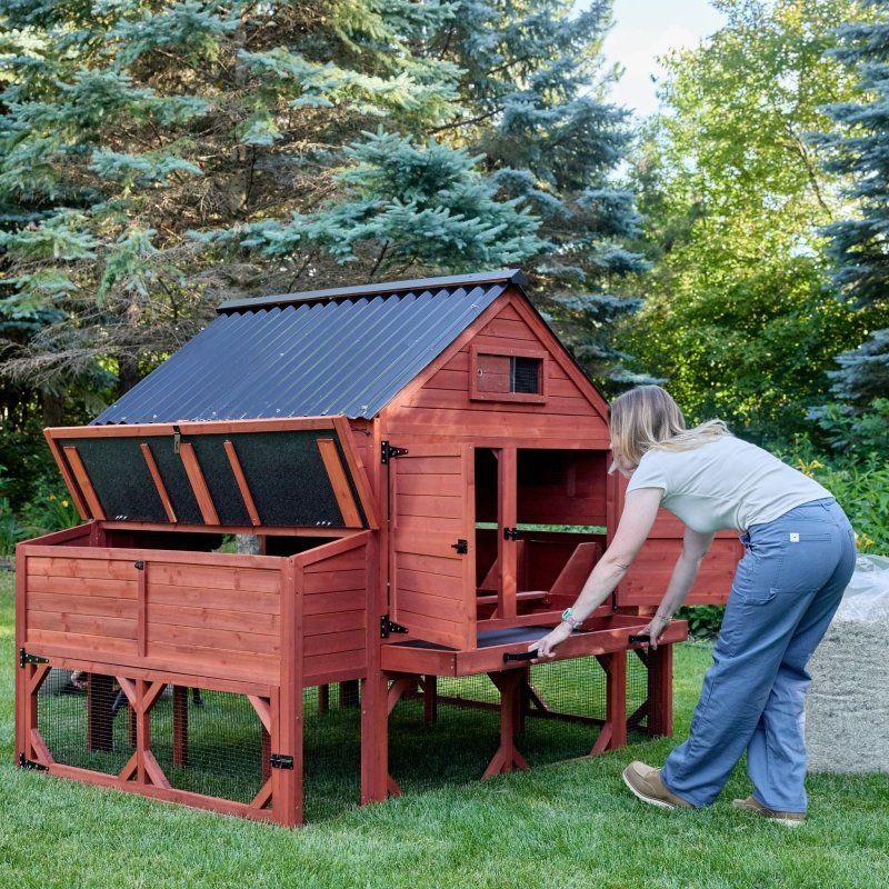 Chicken Coop for 15 Chickens – Brahma Chicken Coop with Run Extension Options