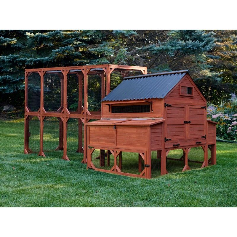 Chicken Coop for 15 Chickens – Brahma Chicken Coop with Run Extension Options