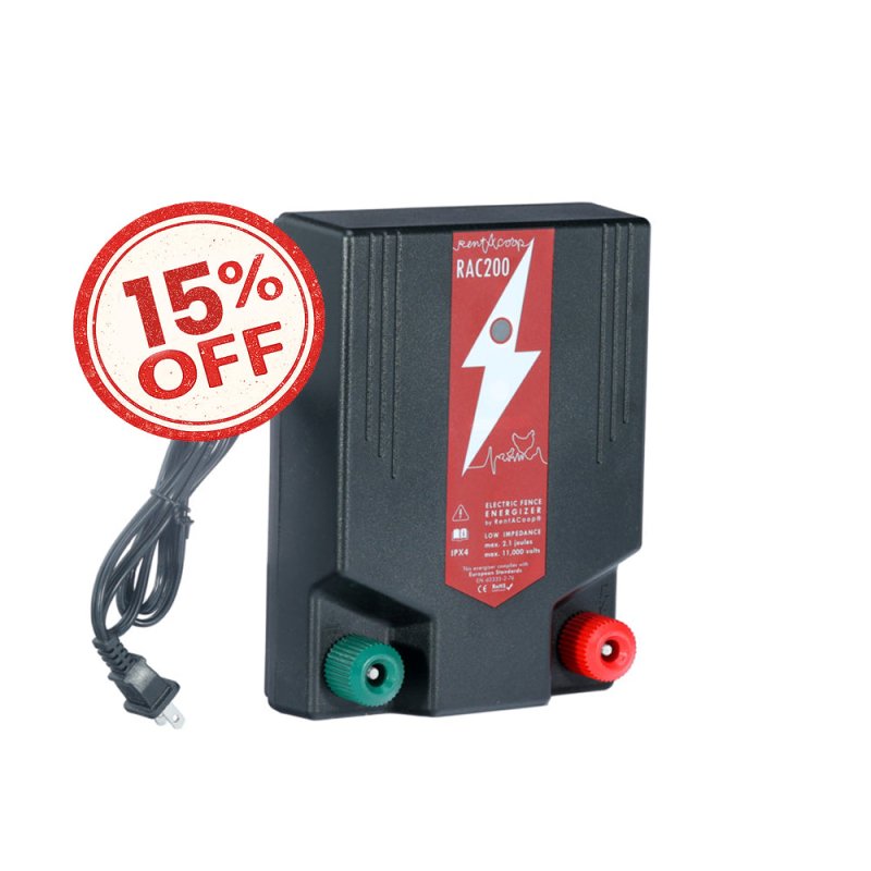 RentACoop 2 Joule Electric Fence Energizer