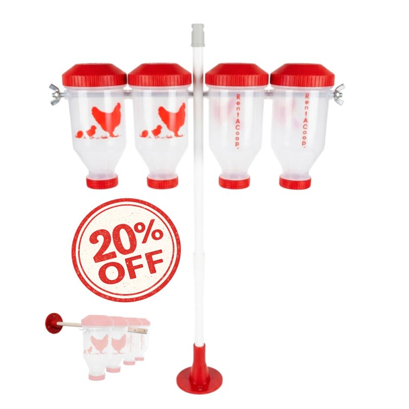 RentACoop Large, Height Adjustable Chicken Treat Dispenser