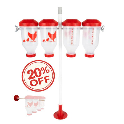RentACoop Large, Height Adjustable Chicken Treat Dispenser