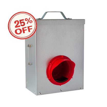 3 Pound Metal Chick2Chicken Medium Port Chicken Feeder