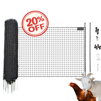RentACoop Black Non-Electric Boundary Fence